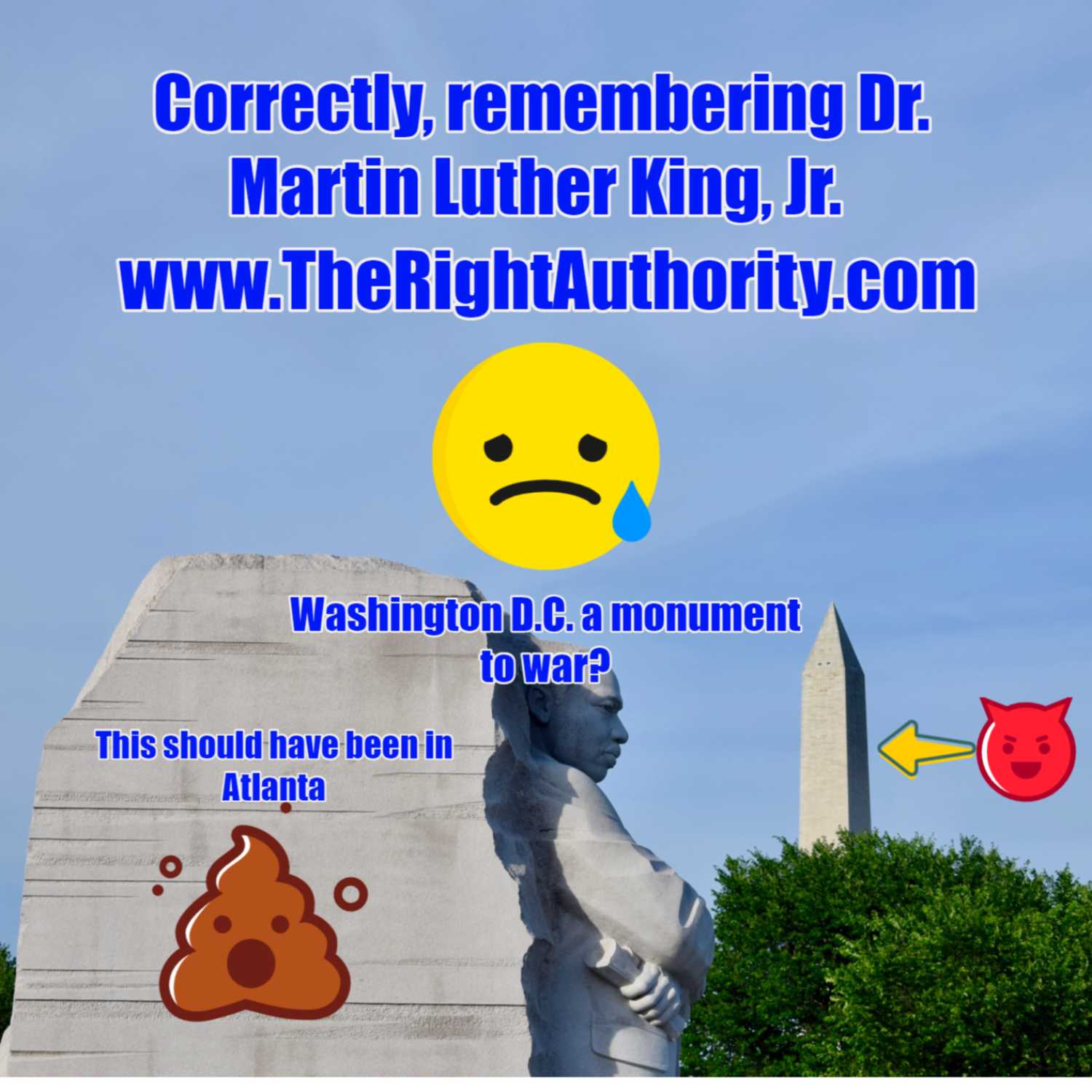 Correctly, remembering Dr. Martin L. King, Jr.