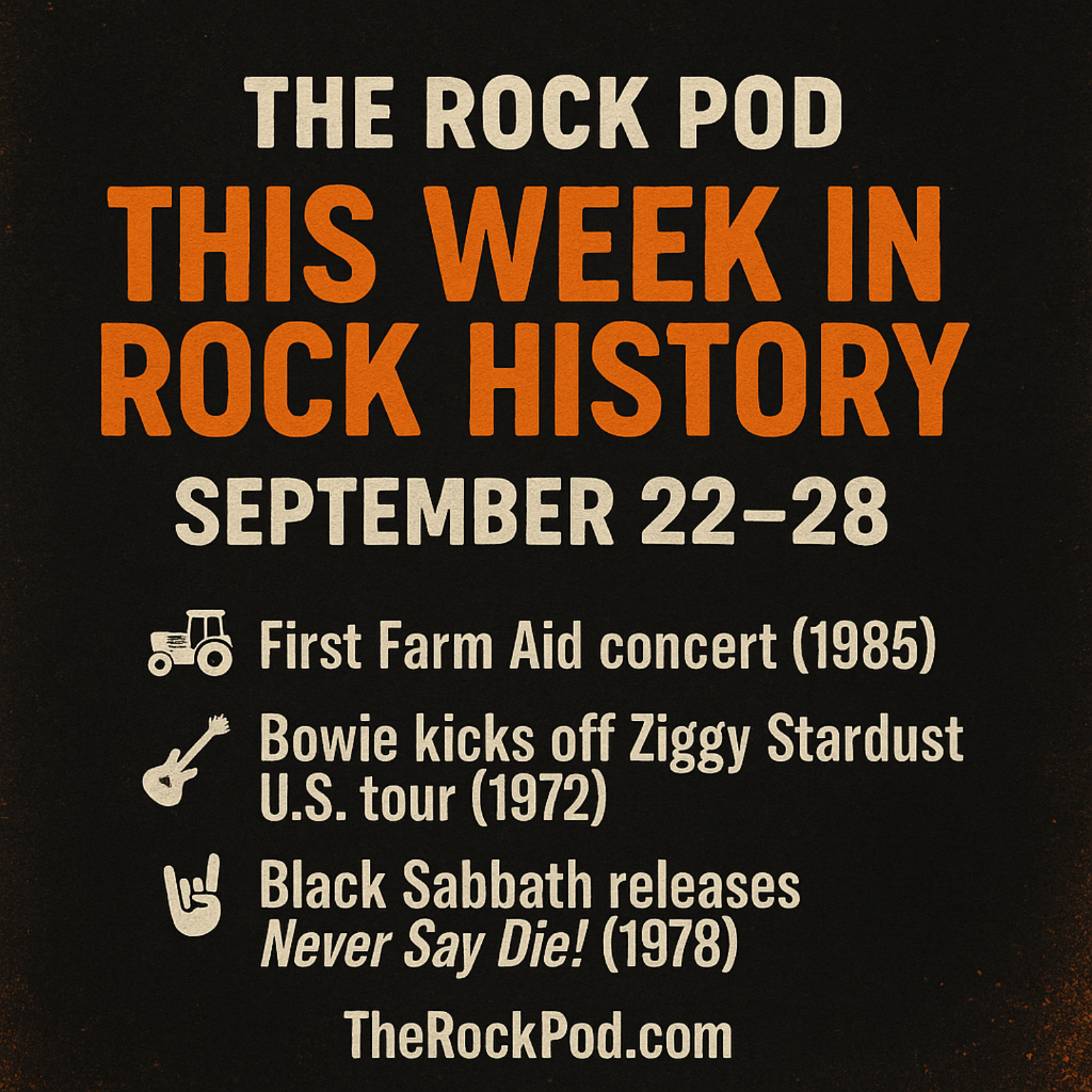 The Rock Pod / This Week In Rock Music History / Sep 22 - Sep 28 episode artwork