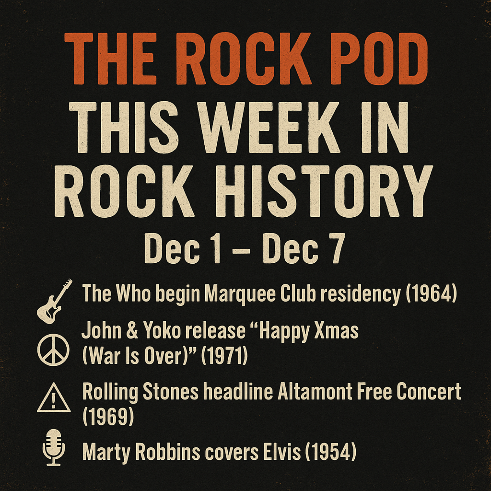 This Week In Rock Music History 12/01-12/07