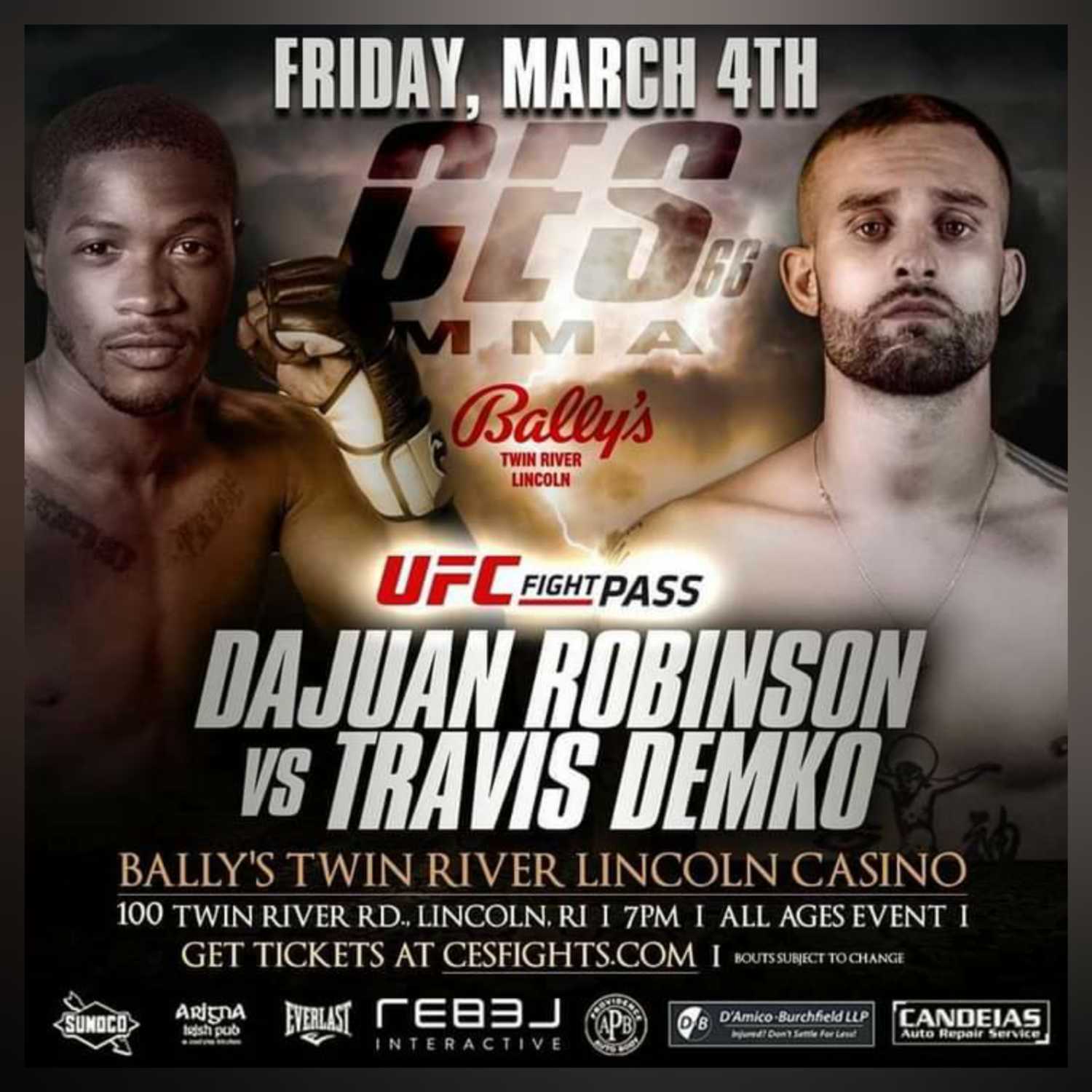 Travis "The Outlaw" Demko (1-0 Pro MMA) Talks CES MMA 66 episode artwork