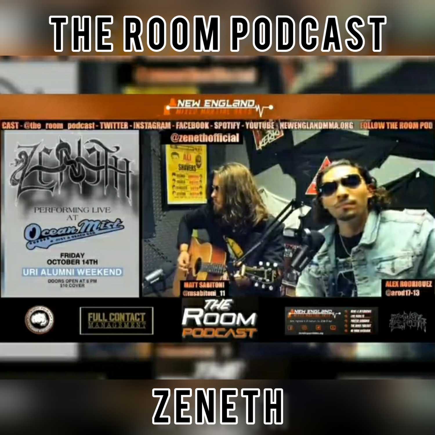 The Room Podcast Welcomes Local Rhode Island Rock Band Zeneth  episode artwork