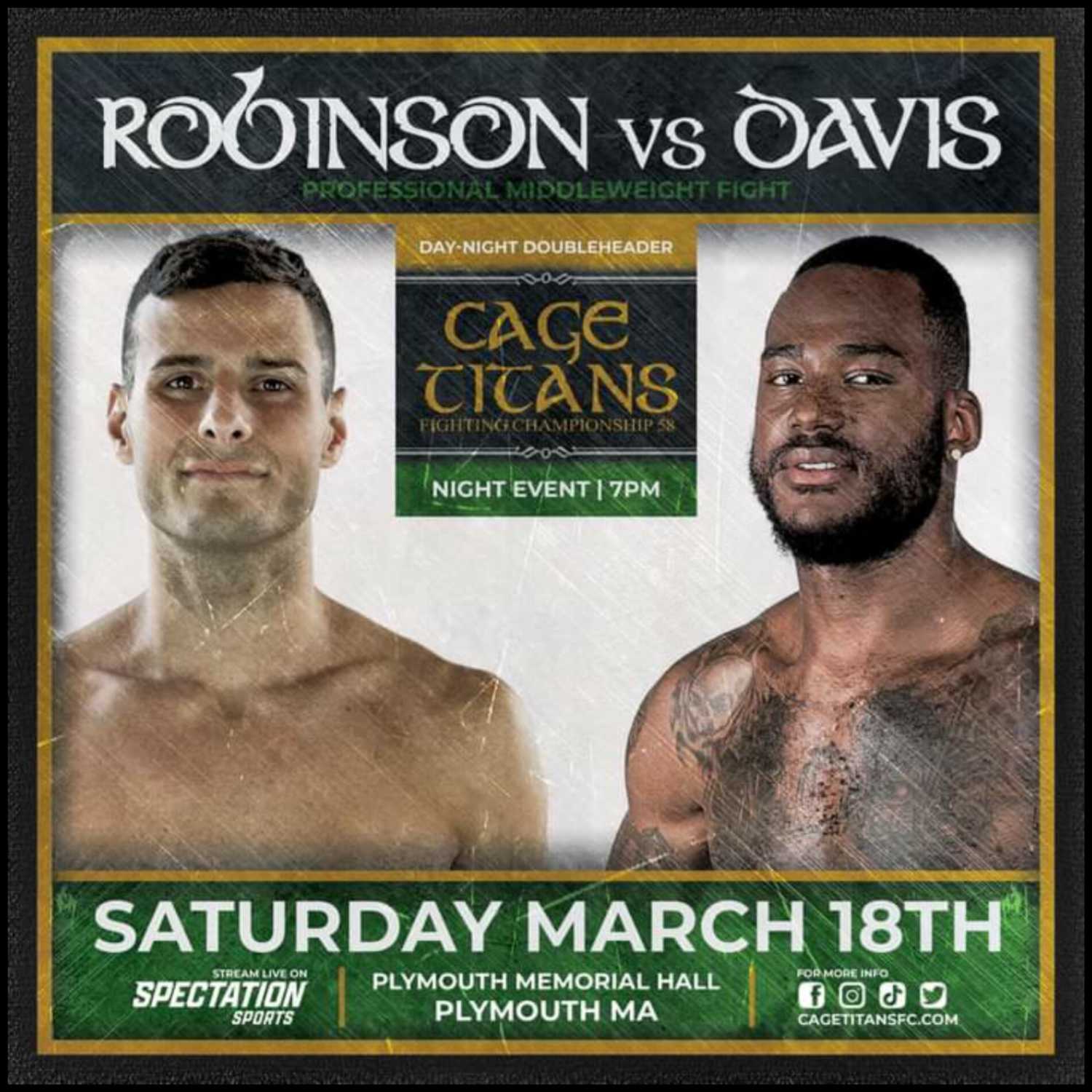Colin "Superman" Robinson talks Cage Titans 58 Professional Debut episode artwork