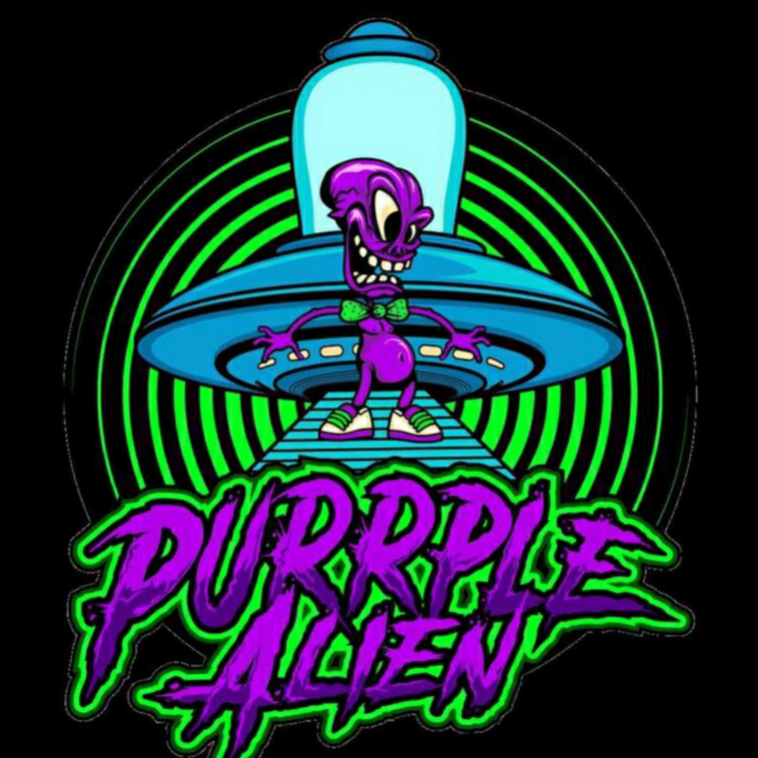 The Room Podcast welcomes Mike Casavant from Purrple Alien talking infused edibles episode artwork