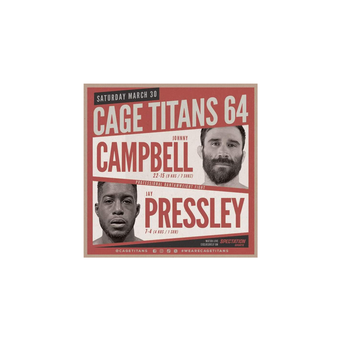 Johnny "Cupcakes" Campbell Talks Cage Titans 64 And His Passion to Entertain episode artwork