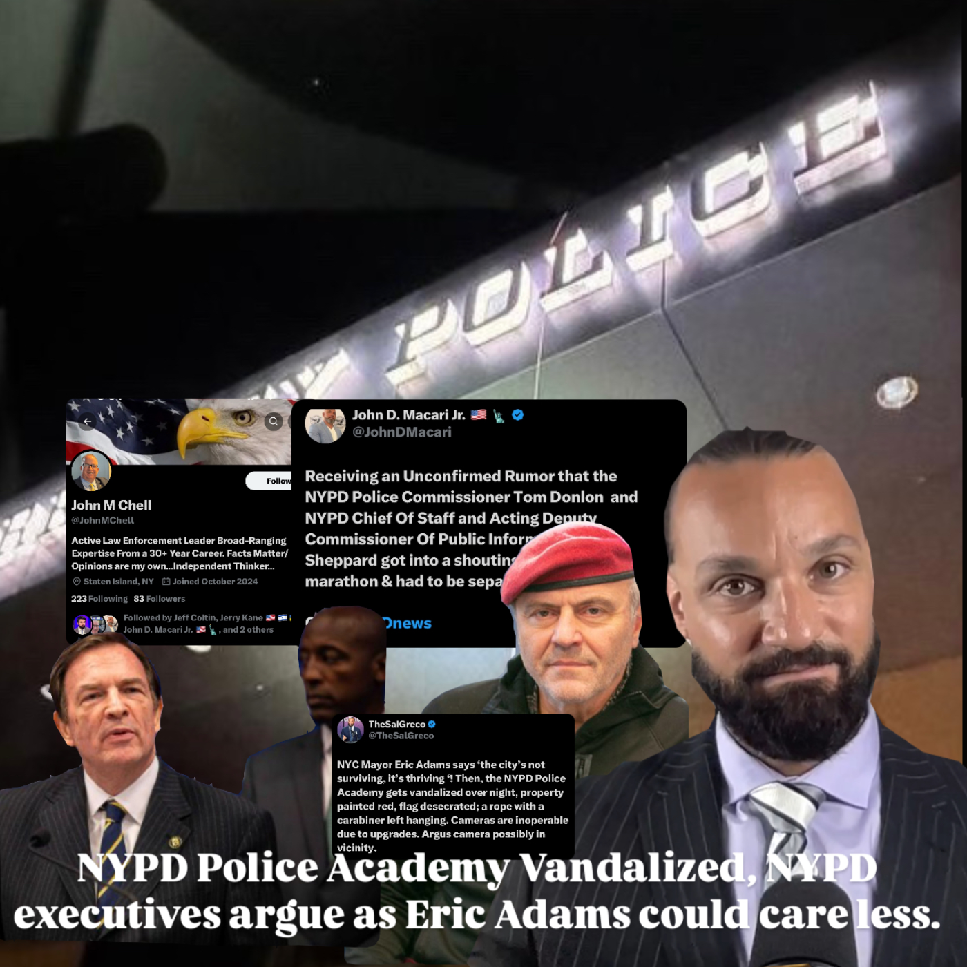NYPD Police Academy Vandalized, NYPD executives argue as Eric Adams could care less. | Ep, 30 episode artwork