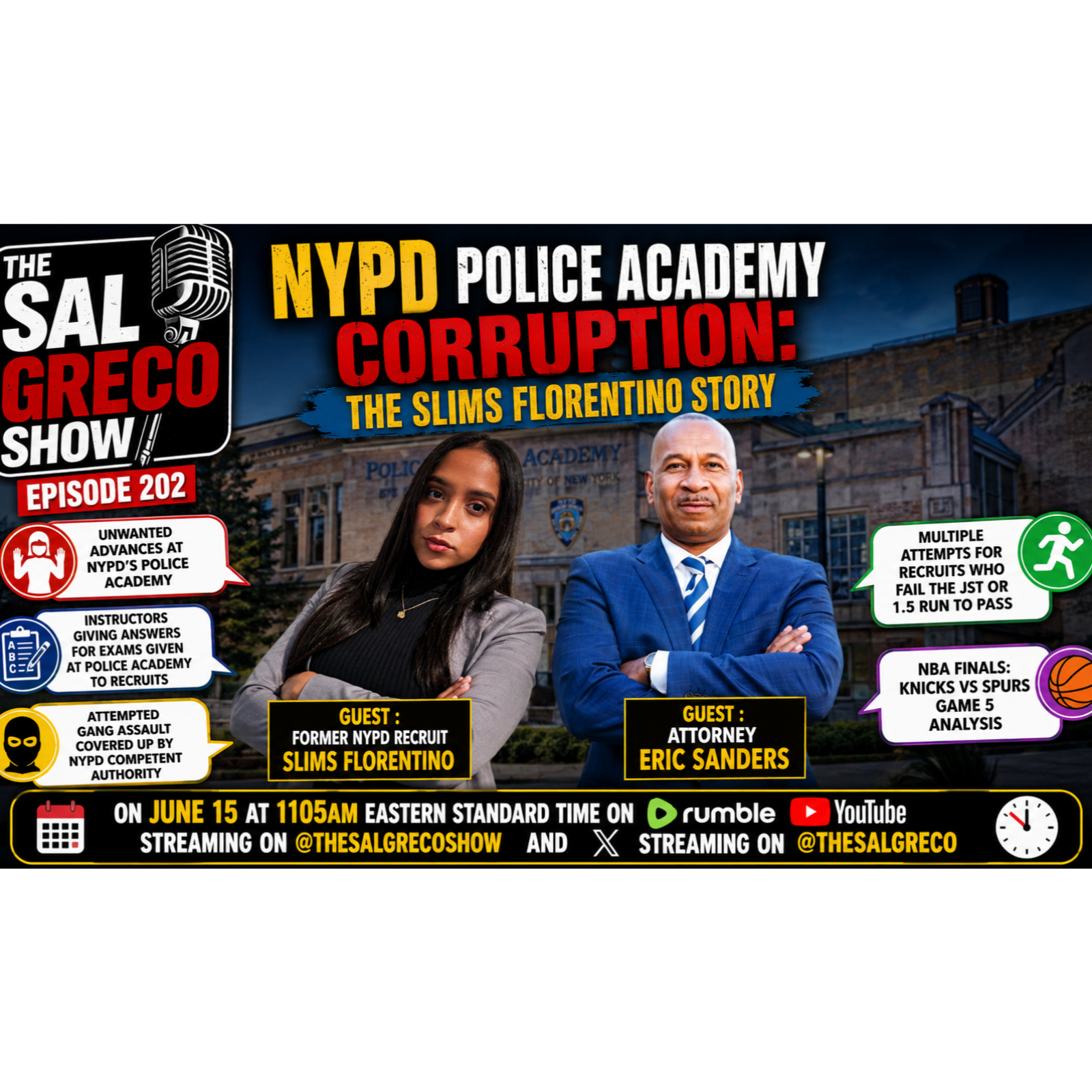 NYPD POLICE ACADEMY CORRUPTION : The Slims Florentino Story | Epsiode 202 episode artwork