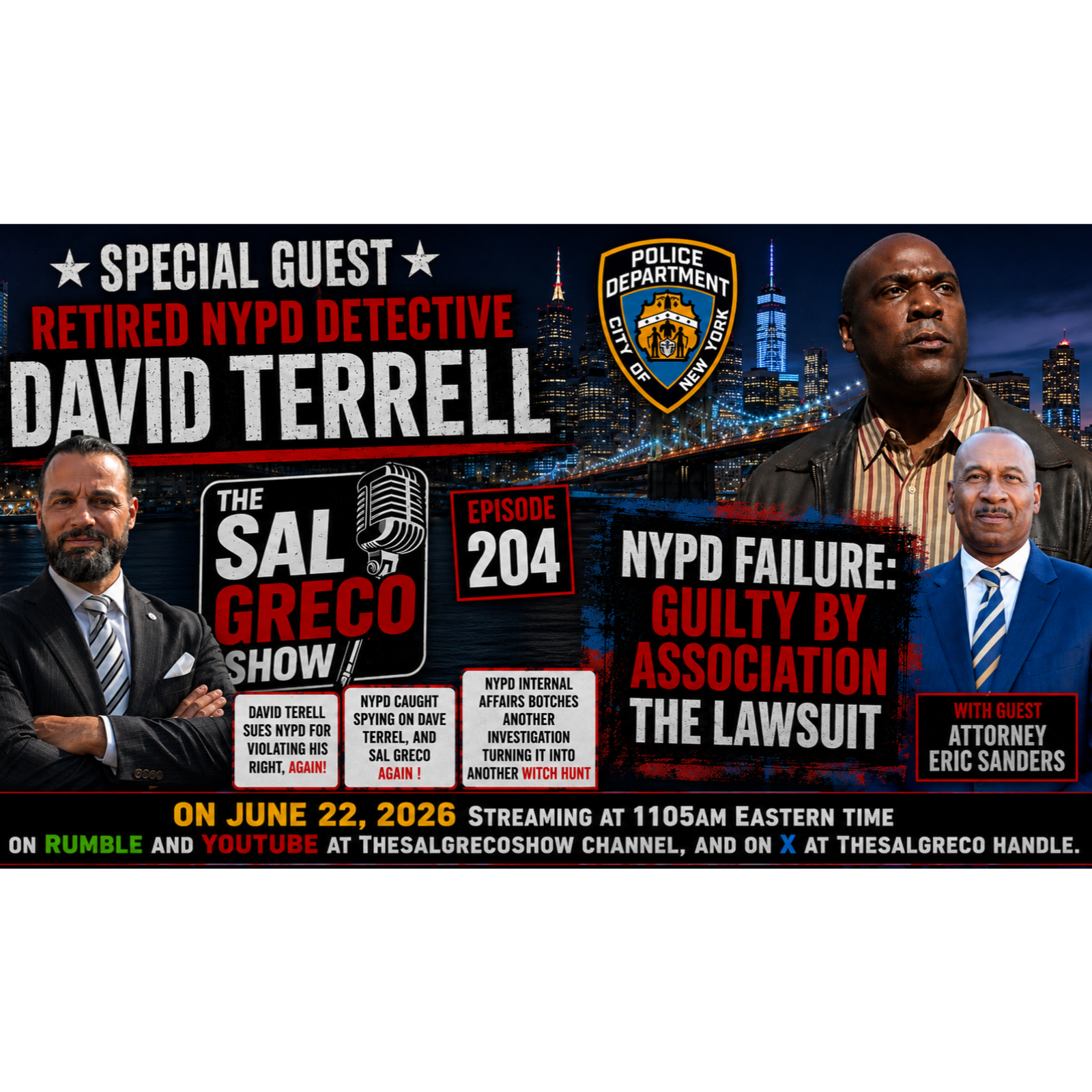 NYPD FAILURE : GUILT BY ASSOCIATION THE LAWSUIT | Episode 204 episode artwork