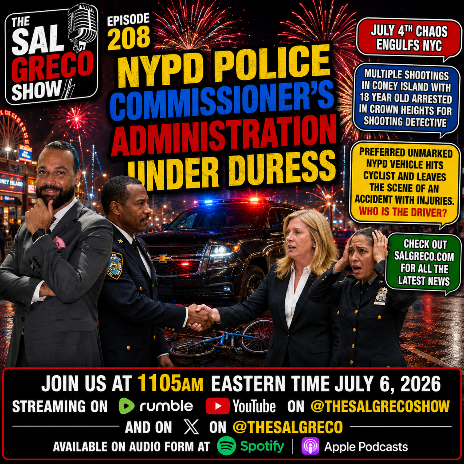 NYPD POLICE COMMISSIONER’S ADMINISTRATION UNDER DURESS | Episode 208 episode artwork