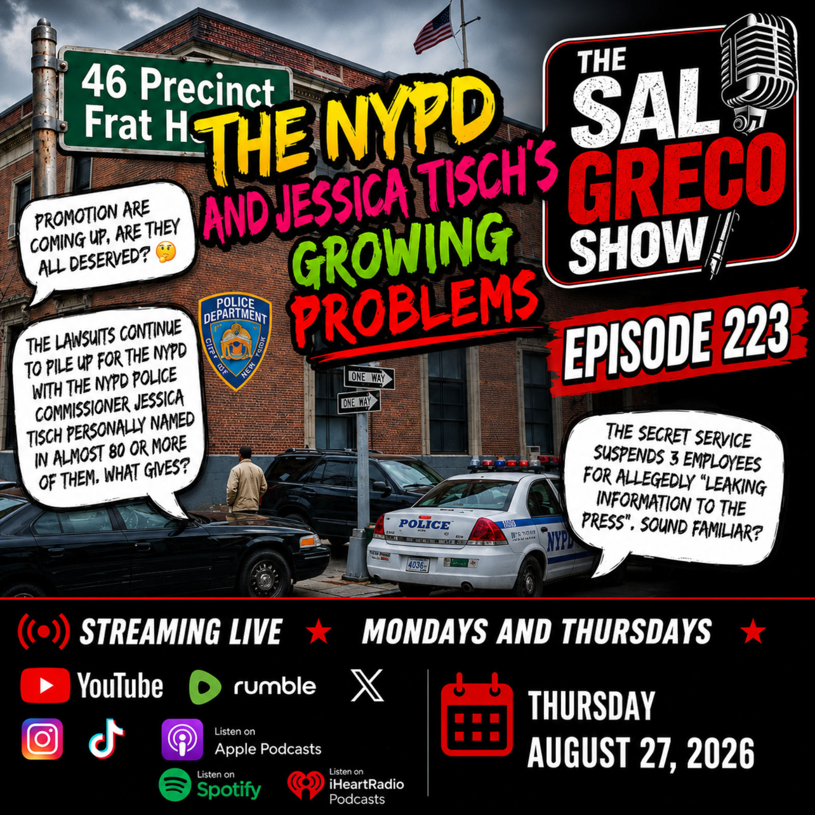 THE NYPD AND JESSICA TISCH’S GROWING PROBLEMS | Episode 223 episode artwork