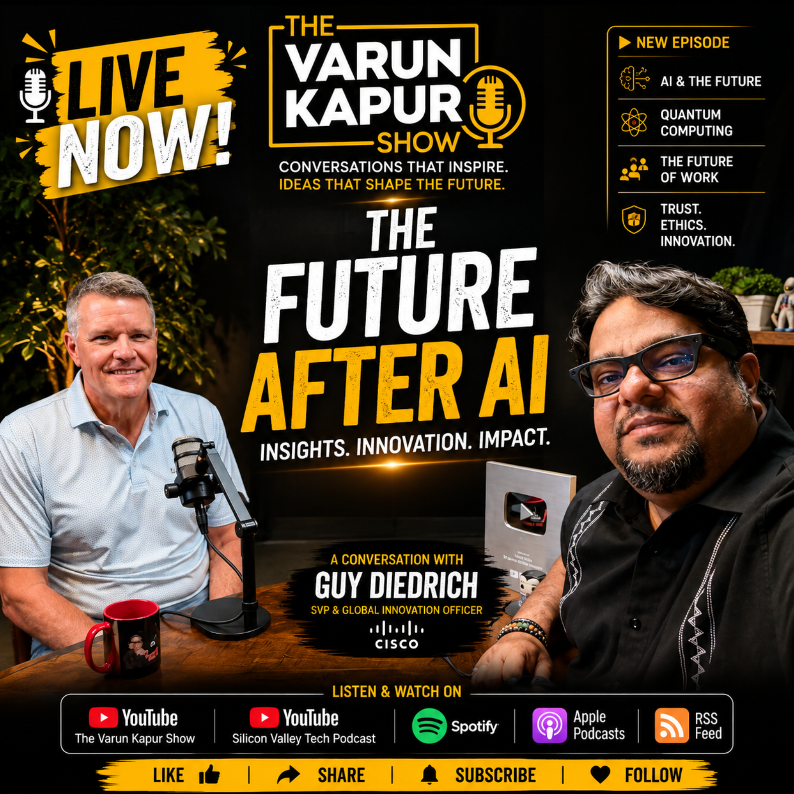 The Future After AI: Leadership, Quantum Computing & Innovation with Dr. Guy Diedrich (Cisco) episode artwork
