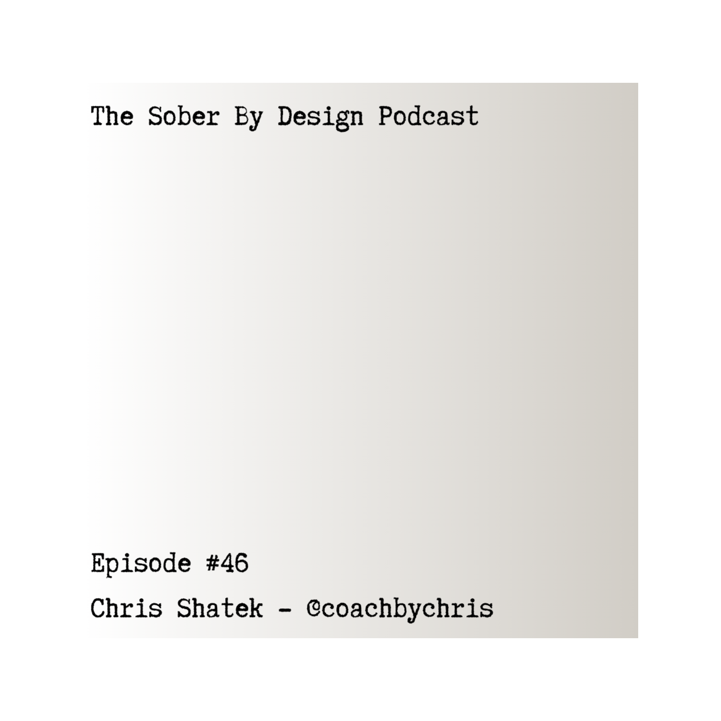 The Sober By Design Podcast
