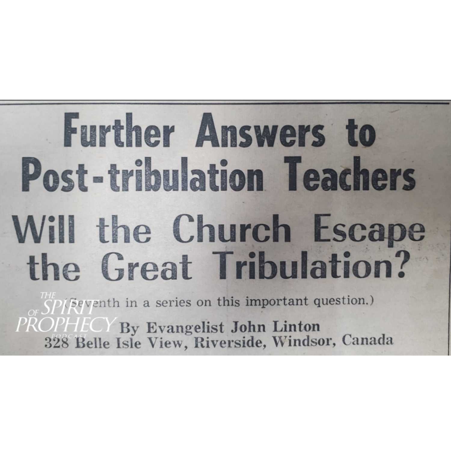 Addressing Sword of the Lord Article Against Post Trib Doctrine From 1961