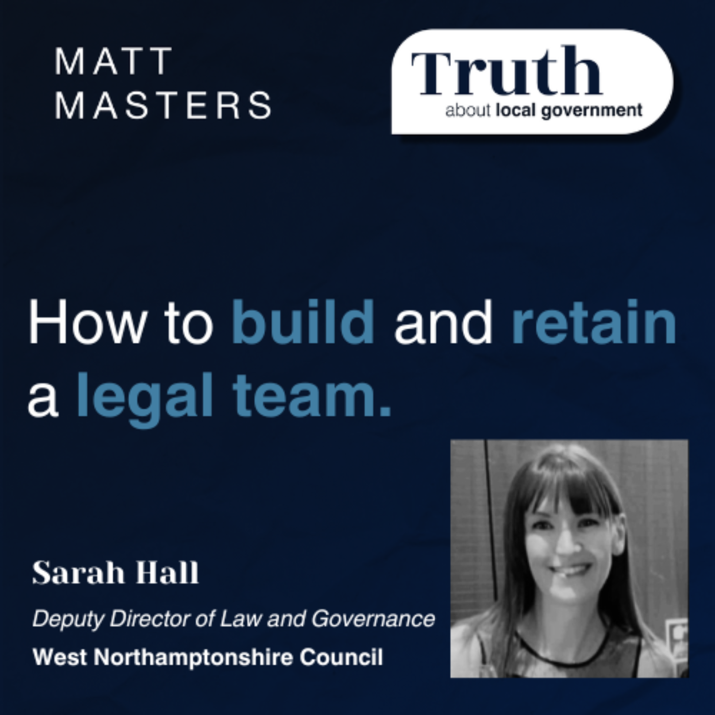 How to build and retain a legal team with Sarah Hall. 