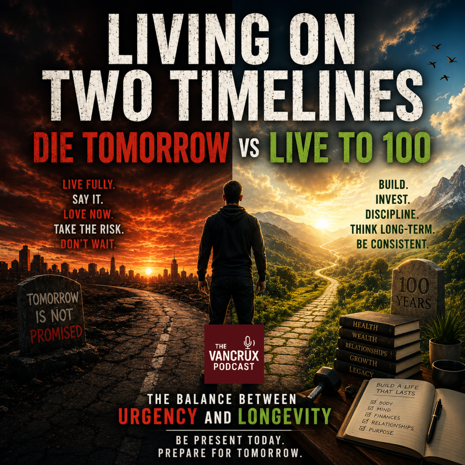 Living on Two Timelines — Die Tomorrow vs Live to 100