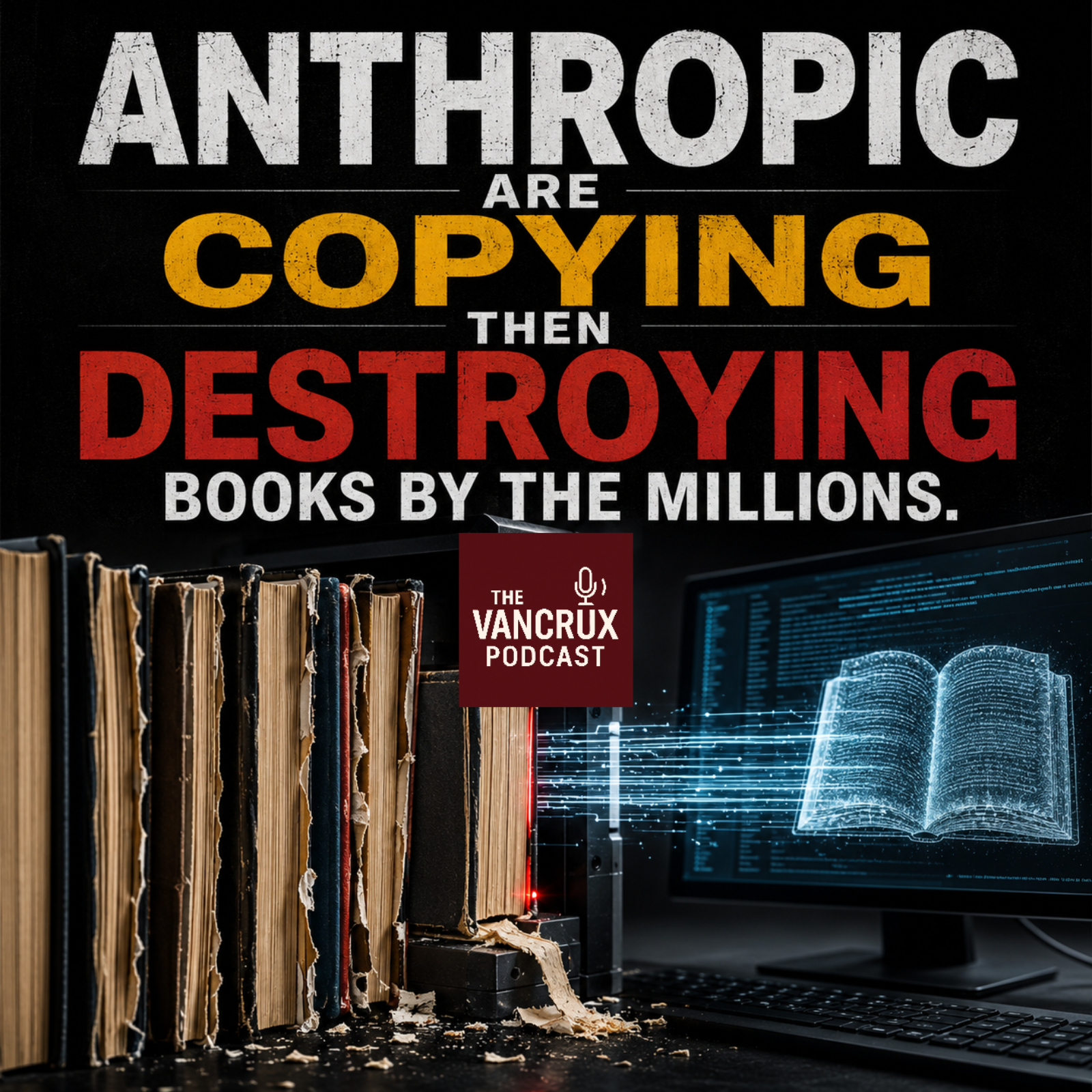 Anthropic are copying then destroying books by the millions   episode artwork