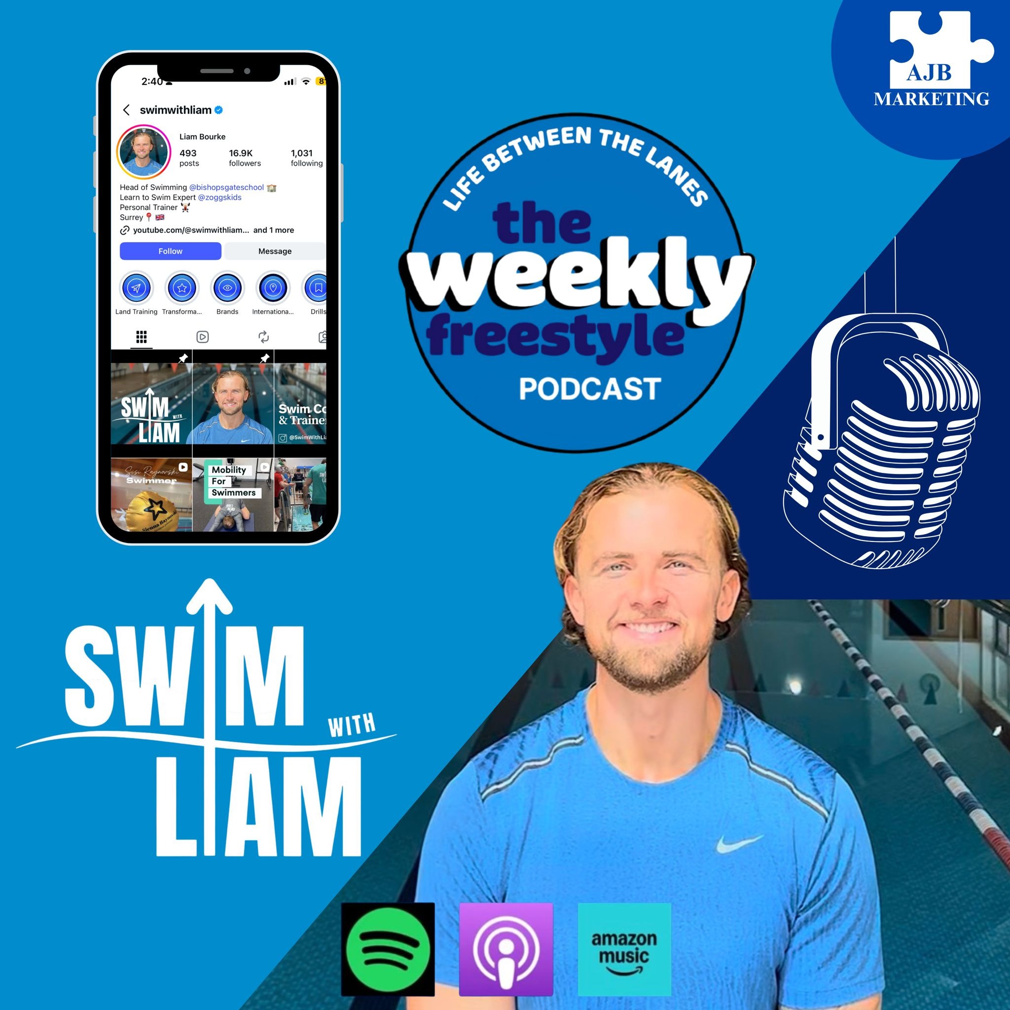 SWIM WITH LIAM - the Swimming Coach Taking the World and Social Media by Storm ⚡🎥 🌊 episode artwork