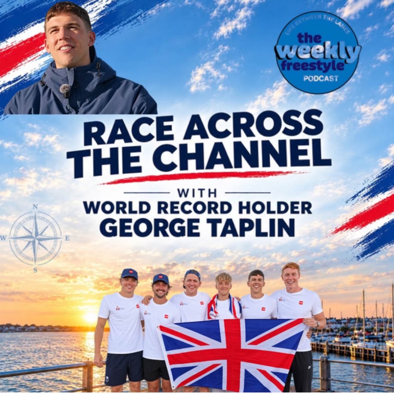 RACE ACROSS THE CHANNEL | With GEORGE TAPLIN World Record Holder and Open Water Swimming Expert episode artwork