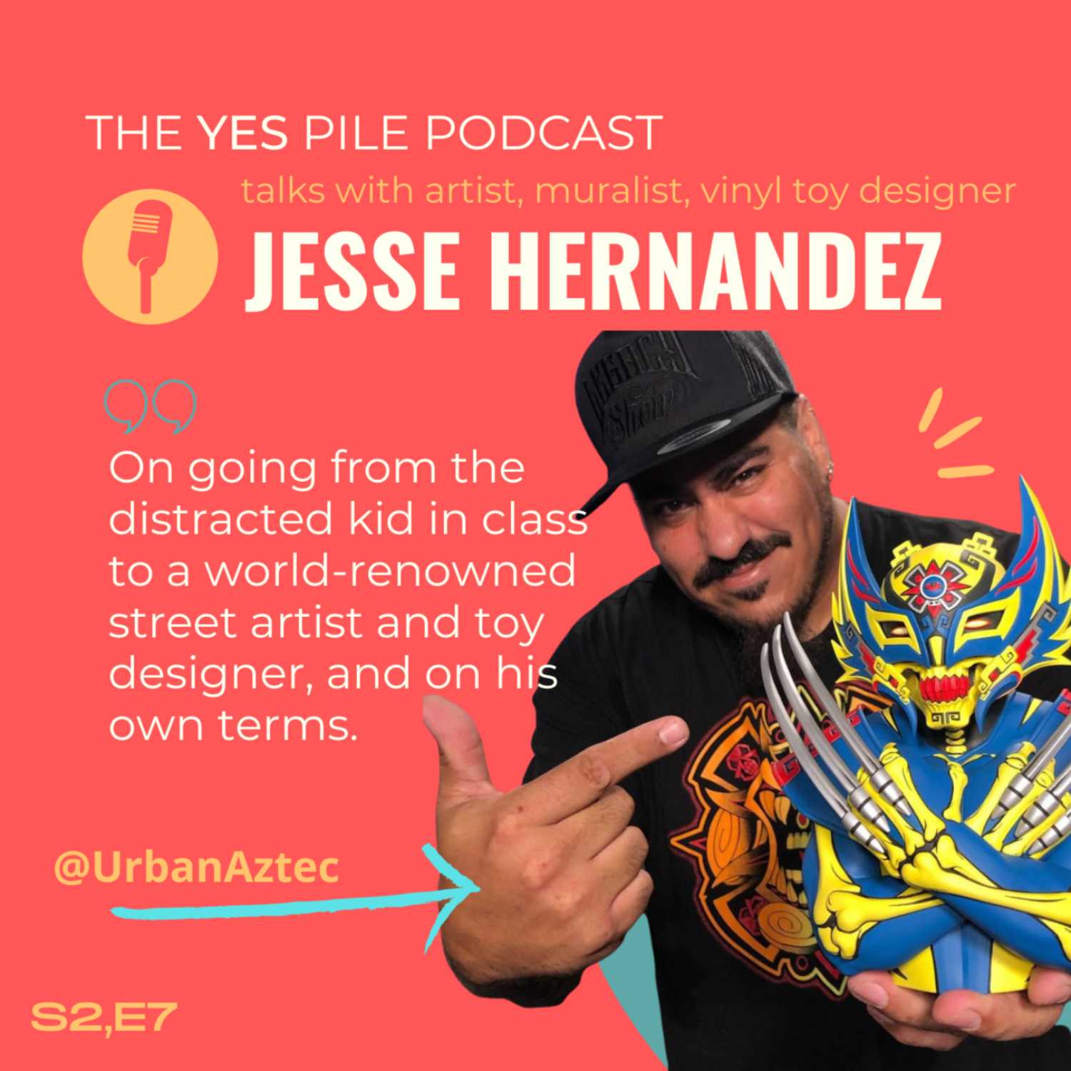 Talking with JESSE HERNANDEZ: visual artist, street muralist, vinyl toy designer