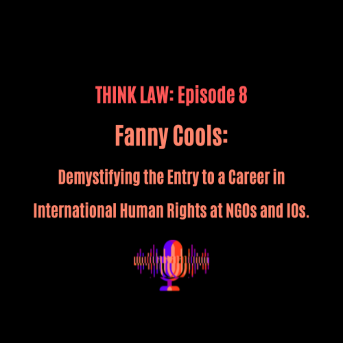 Fanny Cools: Demystifying the Entry to a Career in International Human Rights at NGOs and IOs
