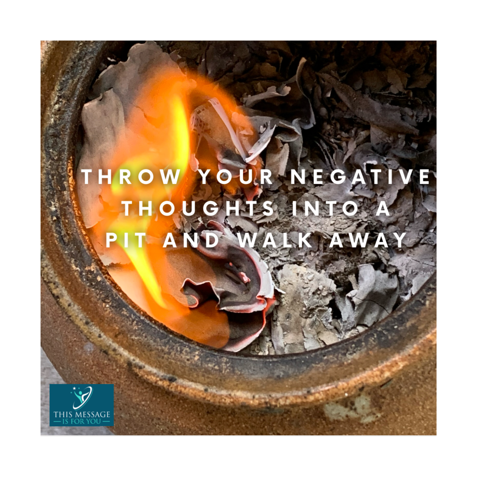 Throw your negative thoughts into a pit and walk away episode artwork