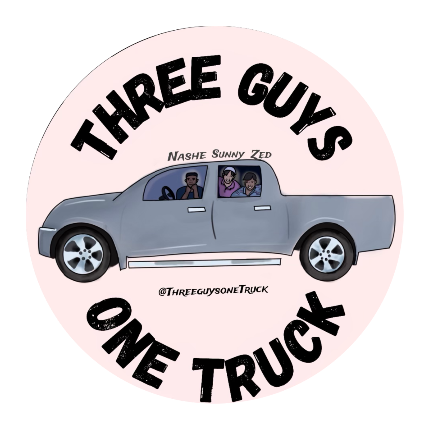 Three guys one truck podcast artwork