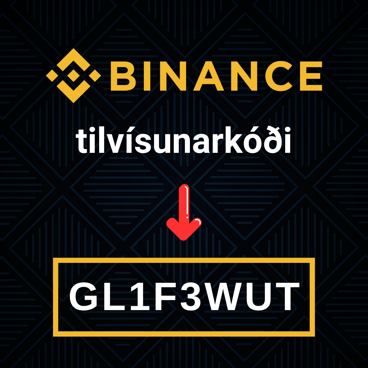 Tilvísunarkóði Binance: GL1F3WUT (100 USDT skráningarbónus) podcast artwork