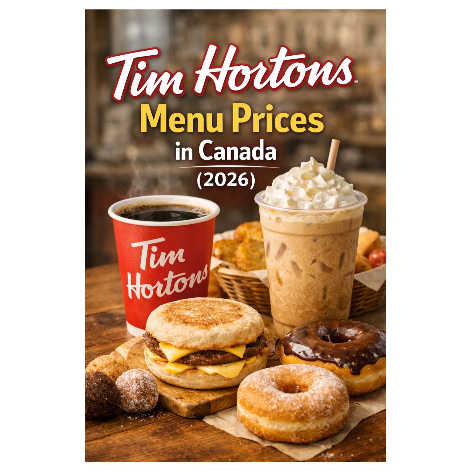Tim Hortons Menu cover art