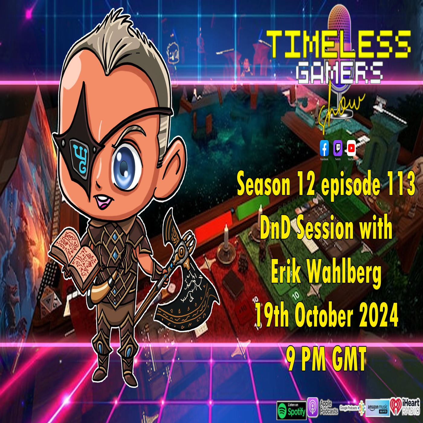 Dungeons and Dragons with Erik Wahlberg | Timeless Gamers Show episode 112