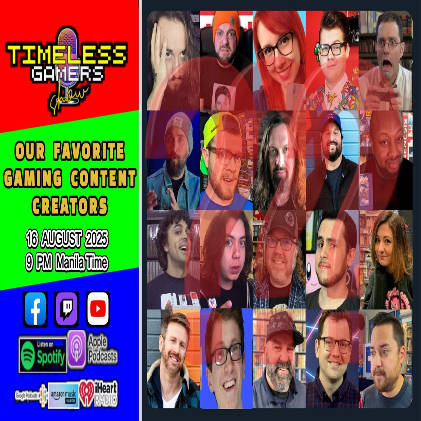 OUR FAVOURITE GAMING CONTENT CREATORS - Timeless Gamers Show episode 149