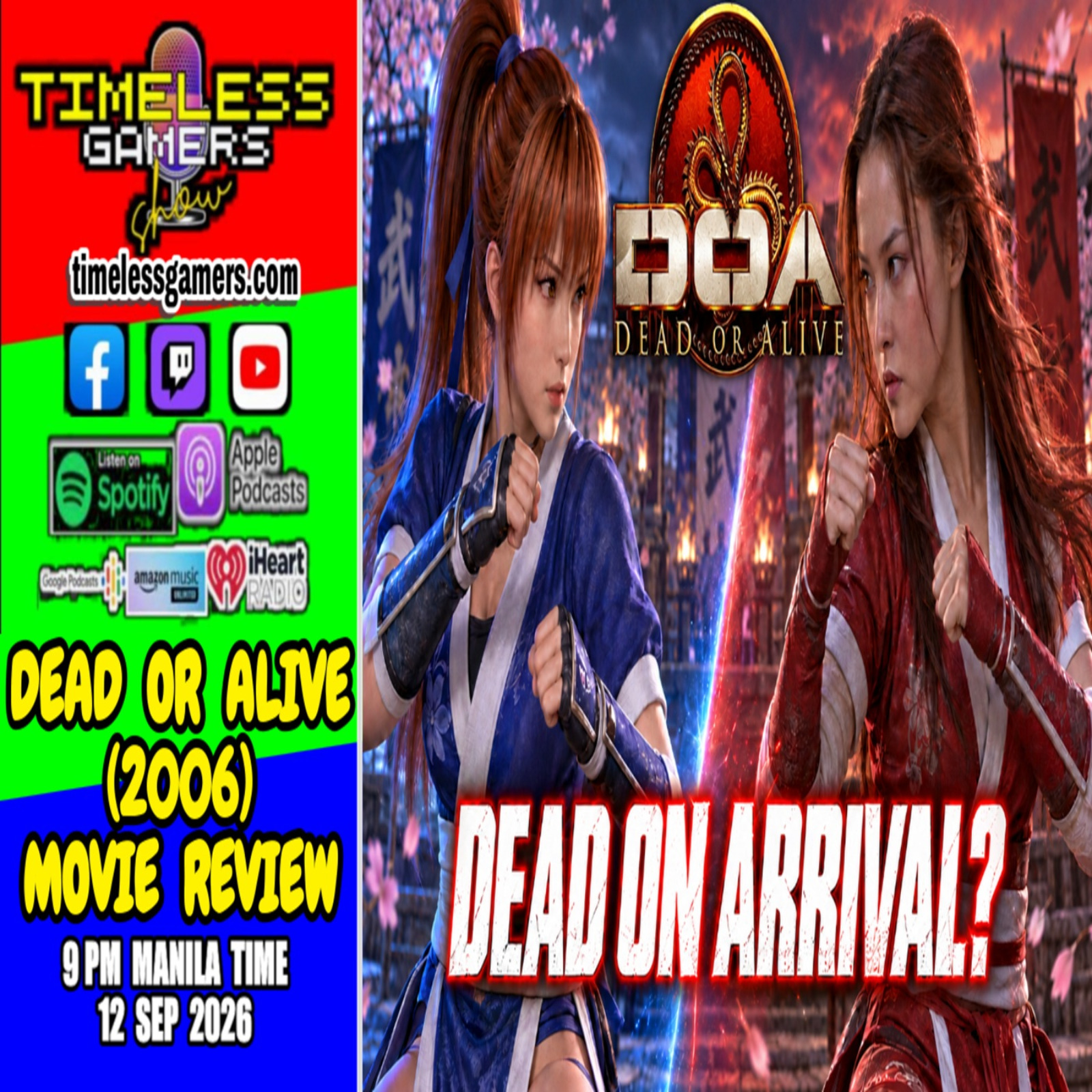 DEAD OR ALIVE (2006) MOVIE REVIEW - Timeless Gamers Show episode 185