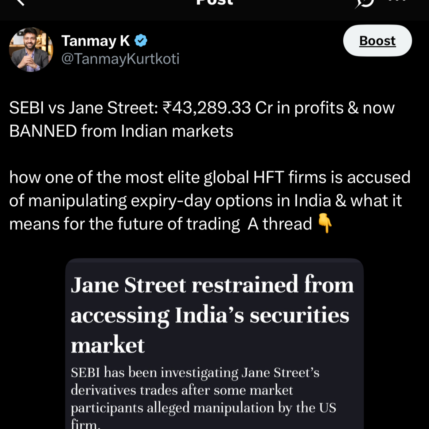 Trade Setup with Tanmay - Your 5min edge before the chaos begins.