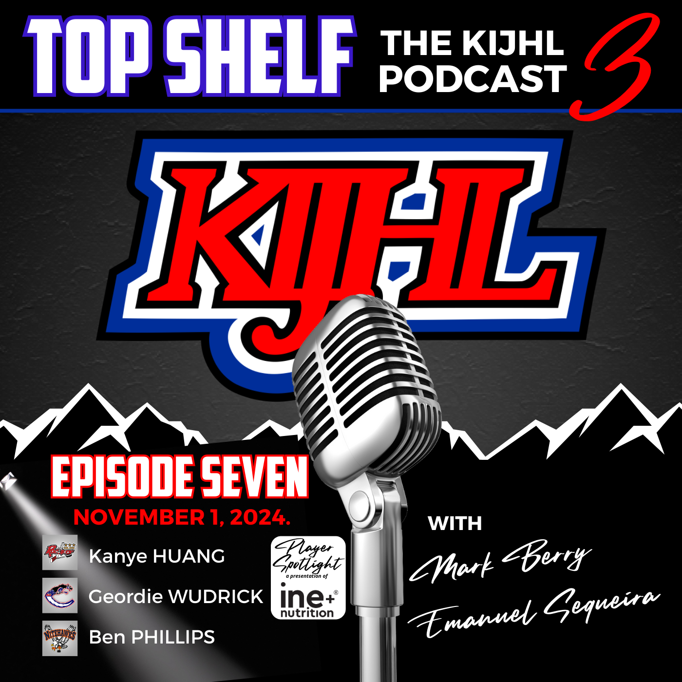 Top Shelf: The KIJHL Podcast - S3 E7 - November 1 - Huang - Wudrick - Phillips