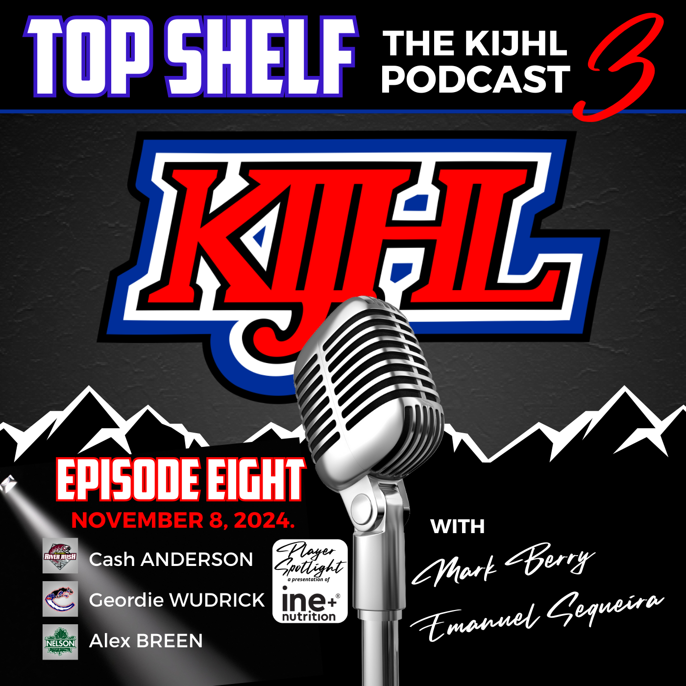 Top Shelf: The KIJHL Podcast - S3 E8 - November 8 - Anderson - Wudrick - Breen