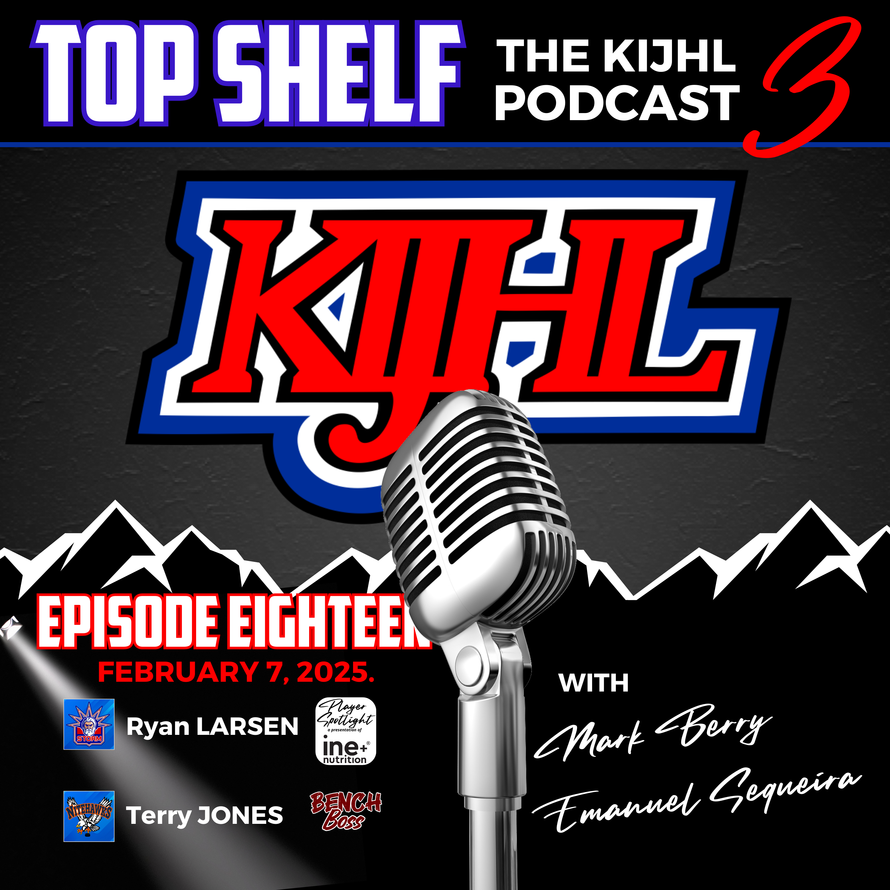 Top Shelf: The KIJHL Podcast - S3 E18 - February 7 - Larsen - Jones