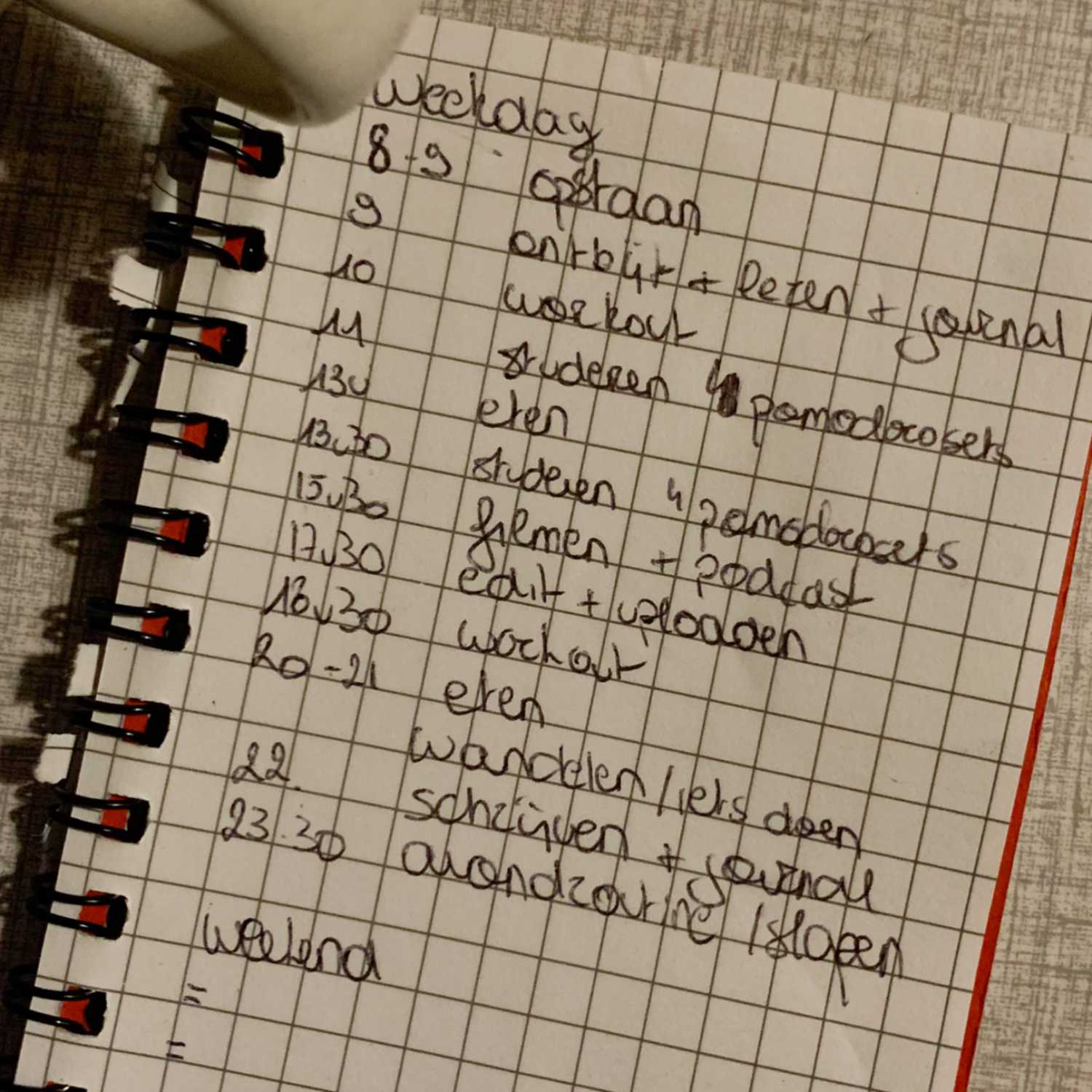 Mijn rustiger routine tijdens de blok. episode artwork