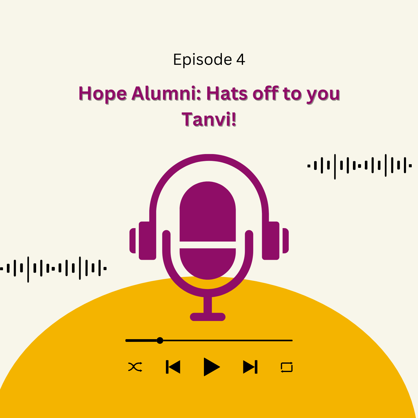 Hope Alumni: Hats off to you Tanvi!