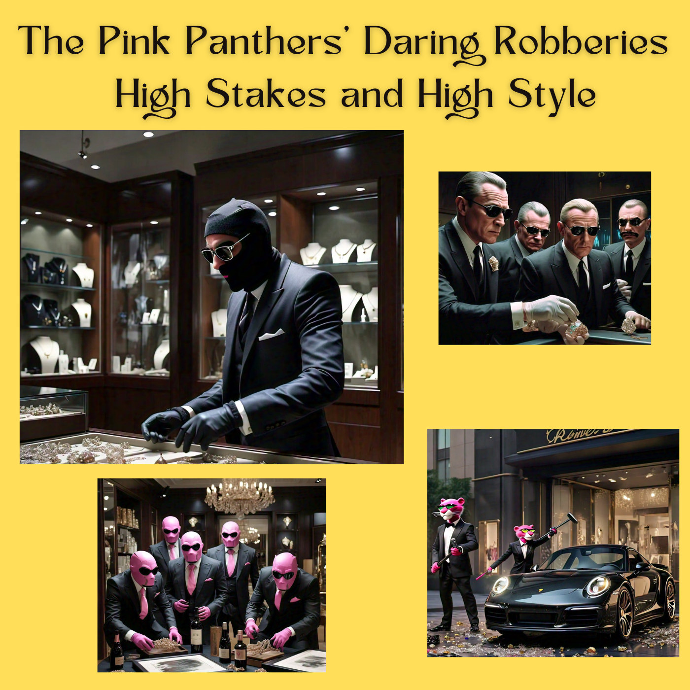 The Pink Panthers’ Daring Robberies  High Stakes and High Style: