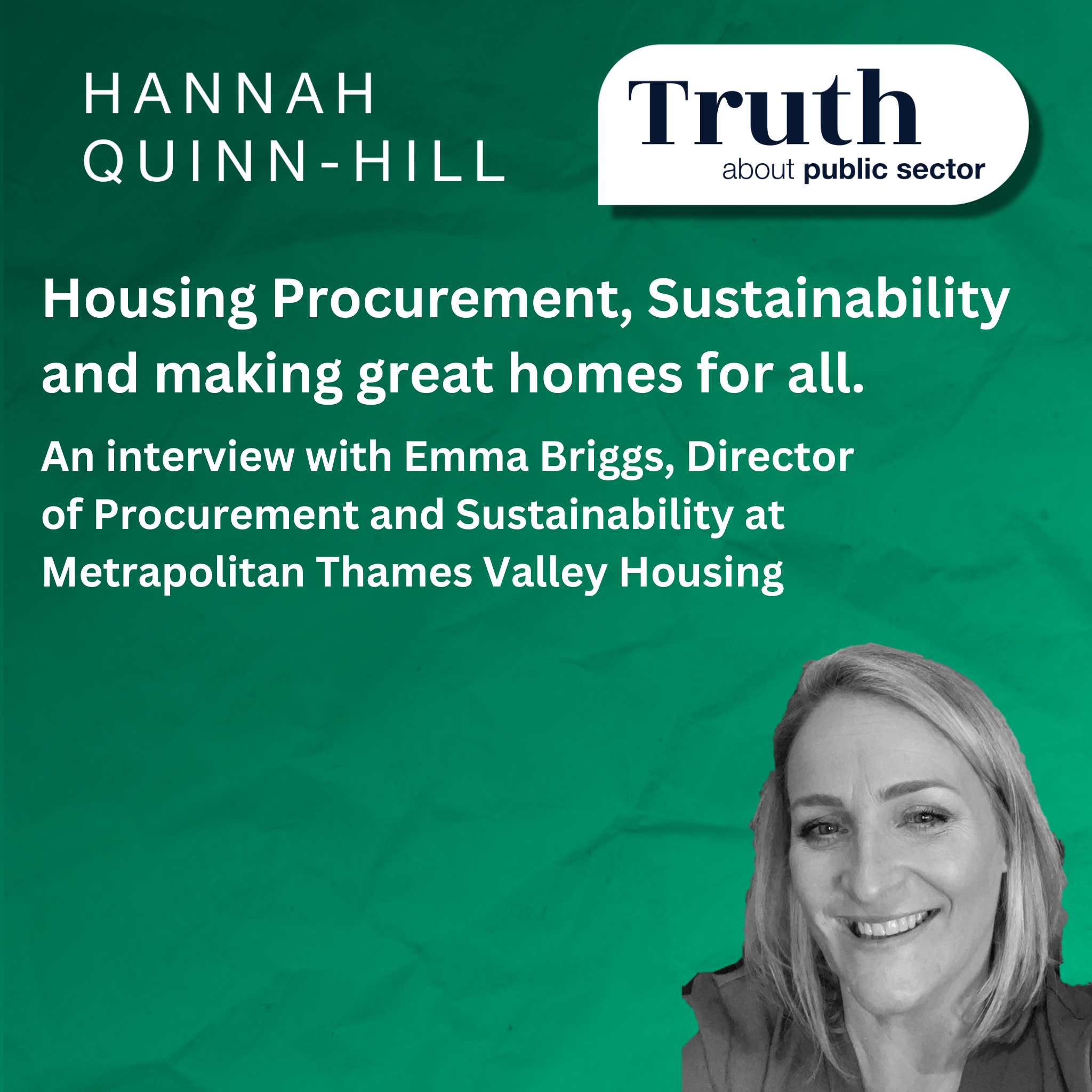 Housing Procurement, Sustainability and making great homes for all.
