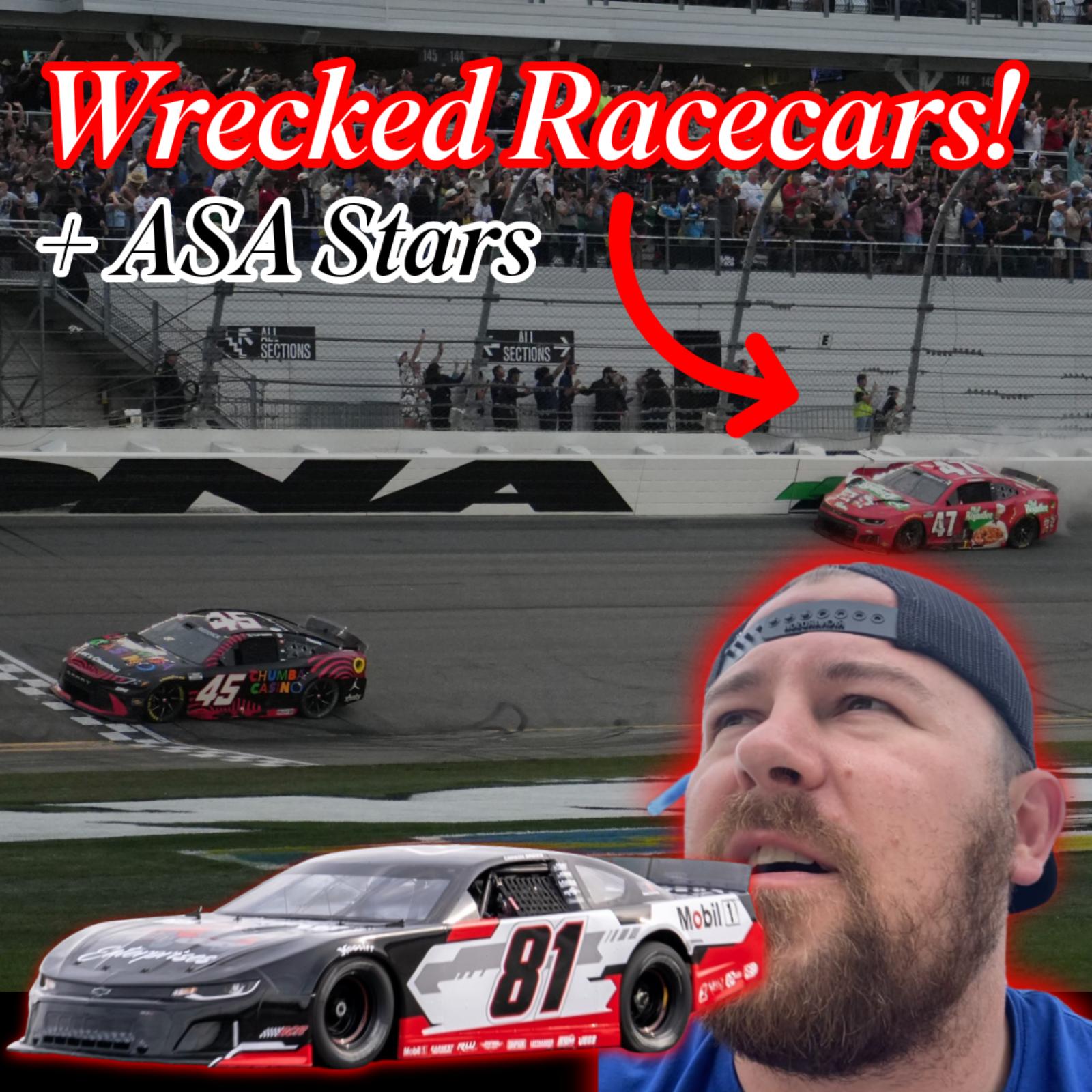 Daytona 500 & ASA Stars: Wrecked Racecars