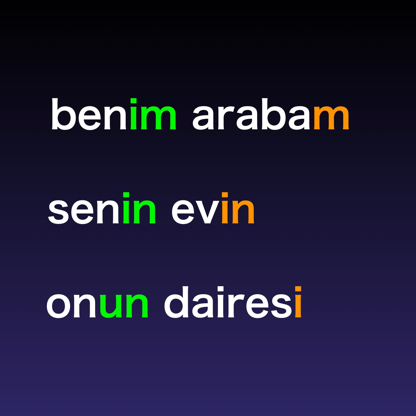 "My your his/her our your their" and Possessive Suffixes in Turkish episode artwork