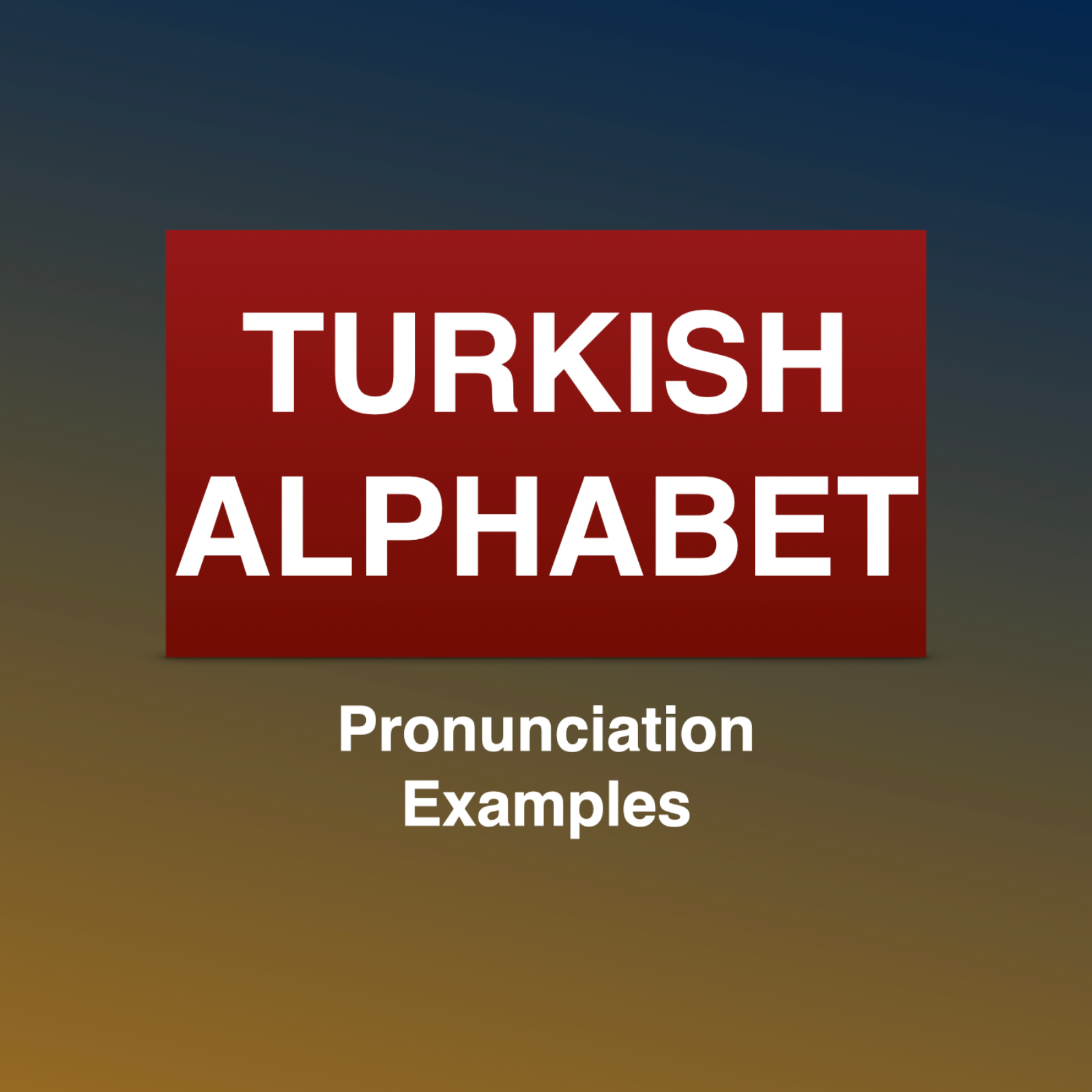 Turkish Alphabet episode artwork