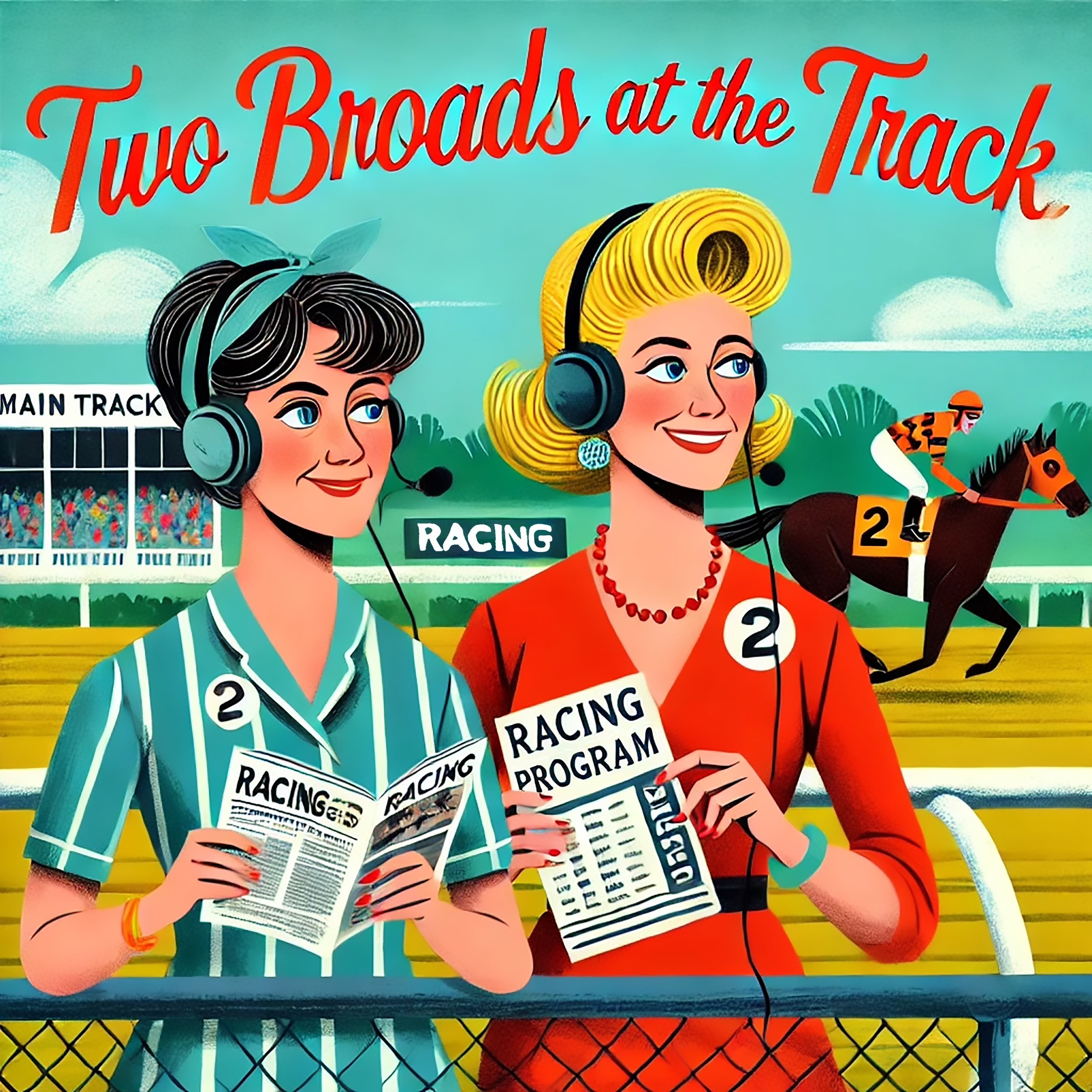 Two Broads at the Track