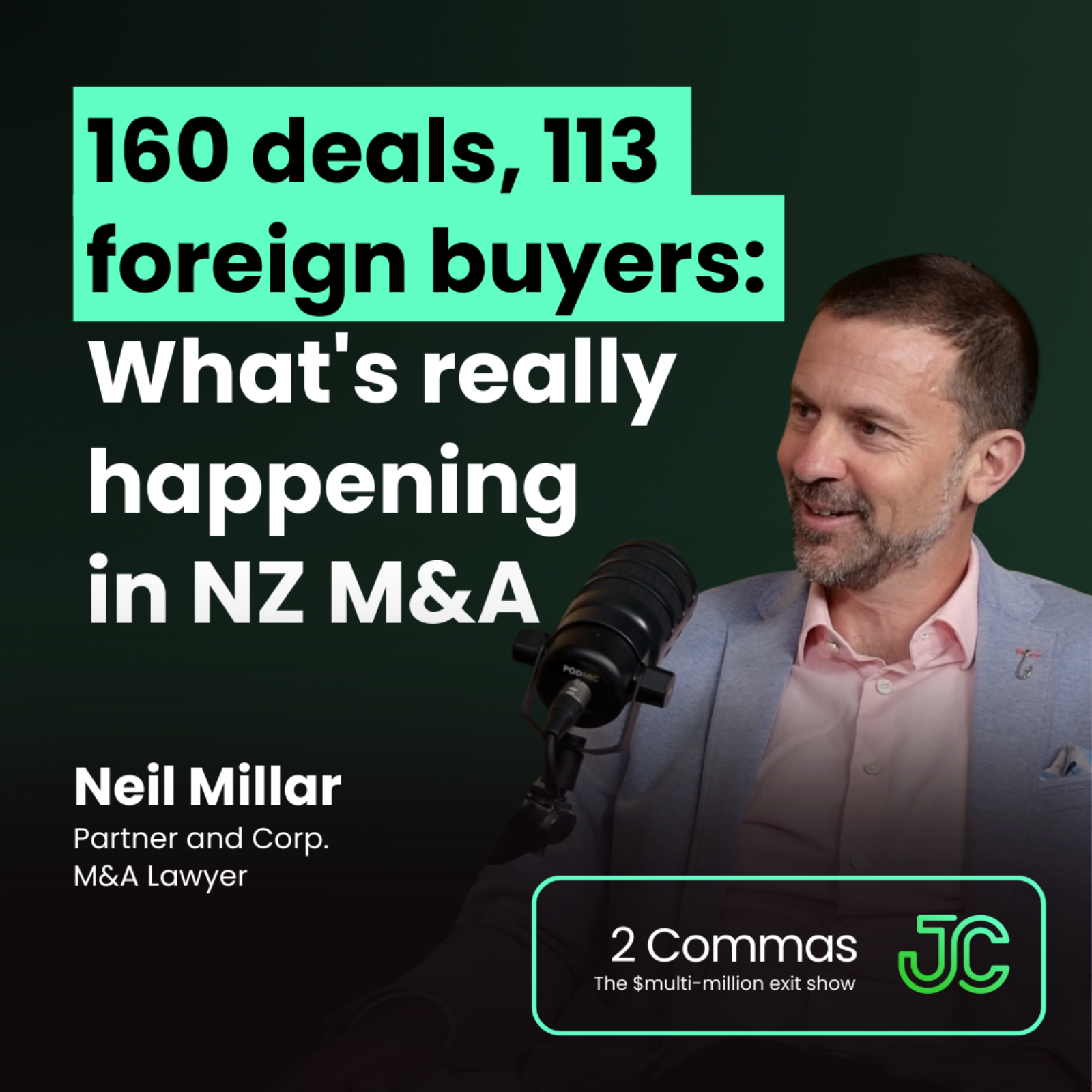 2 Commas: The $multi-million exit show with Josh Comrie