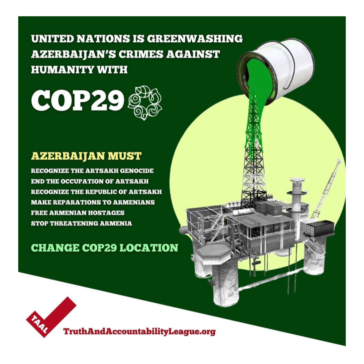 Free Armenian Hostages - the Scandal of Greenwashing and COP29! episode artwork