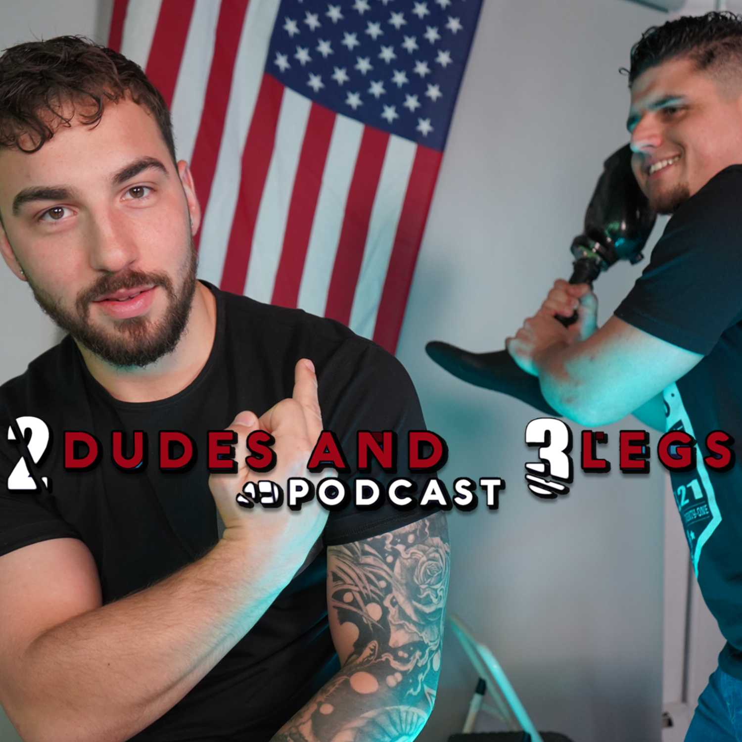 Two Dudes Three Legs