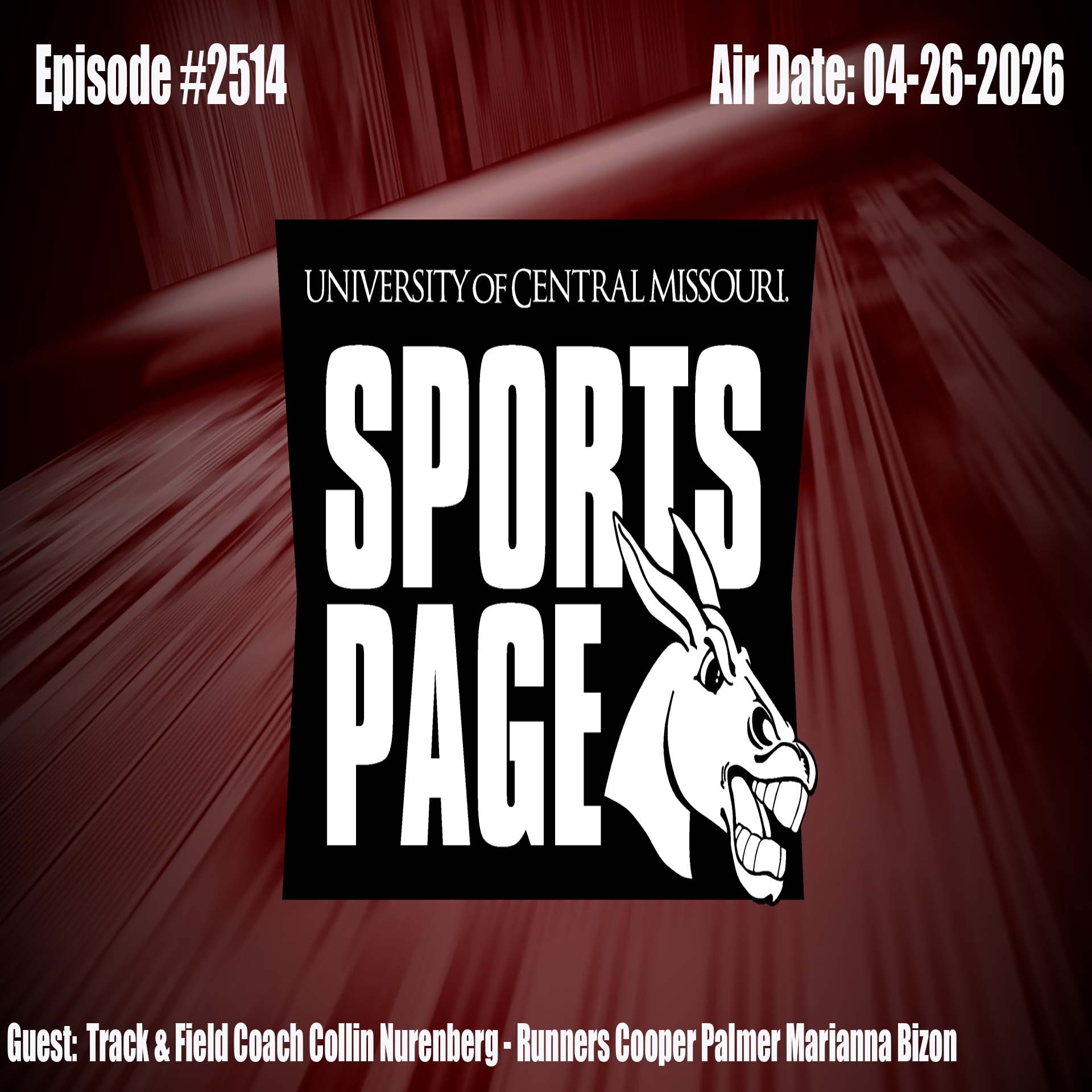 Sportspage #2514 Track & Field Coach Collin Nurenberg – Runners Cooper Palmer Marianna Bizon