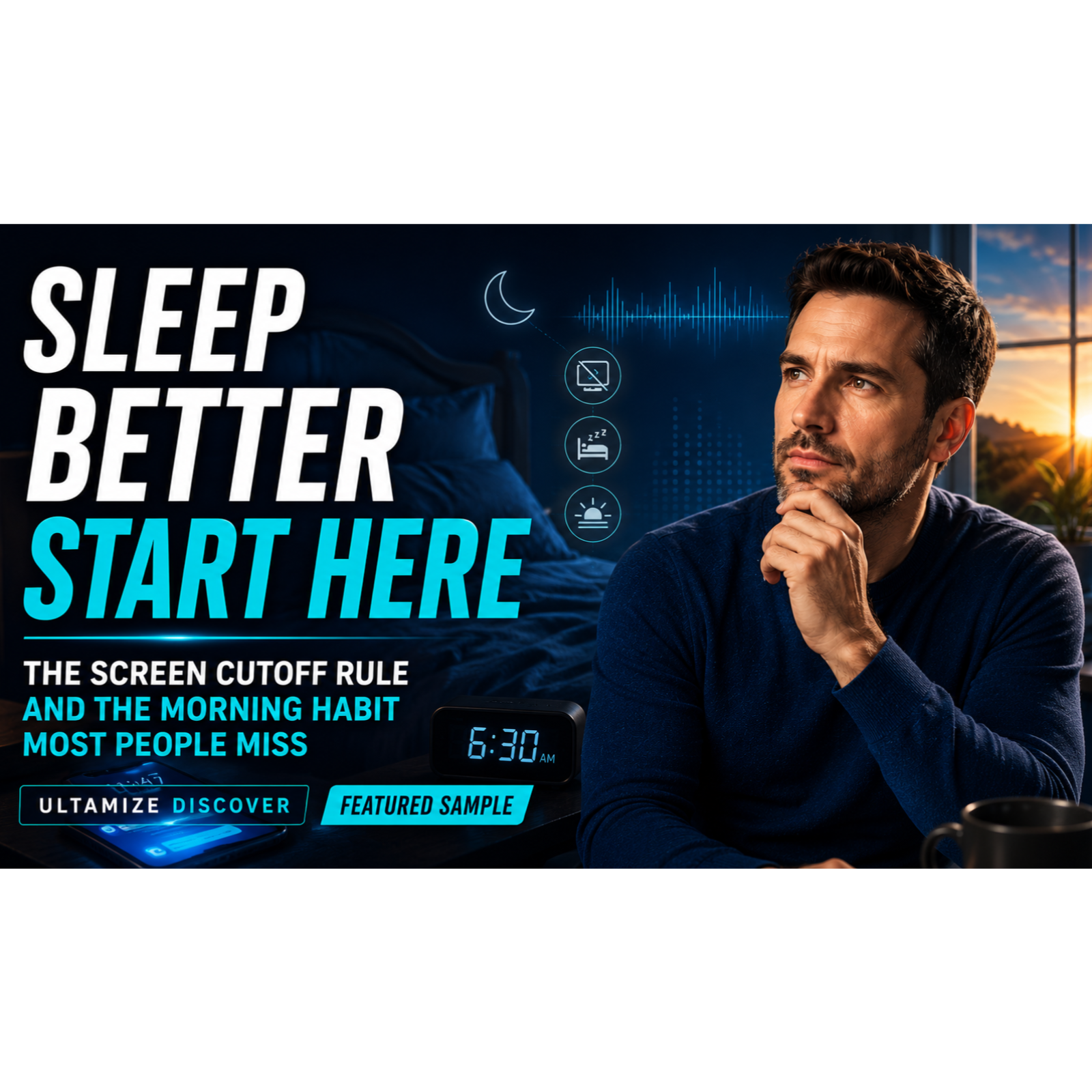 The Screen Cutoff Rule and the Morning Habit Most People Miss | Ultamize Discover episode artwork