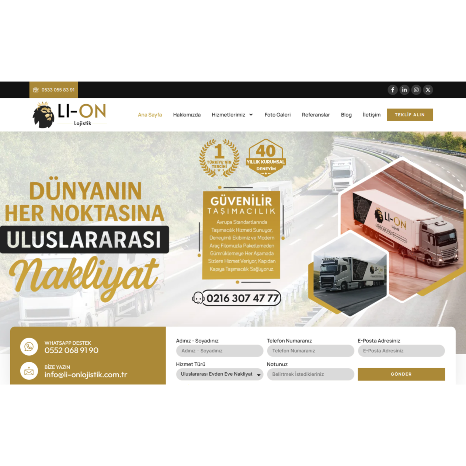 Uluslararası Evden Eve Nakliyat