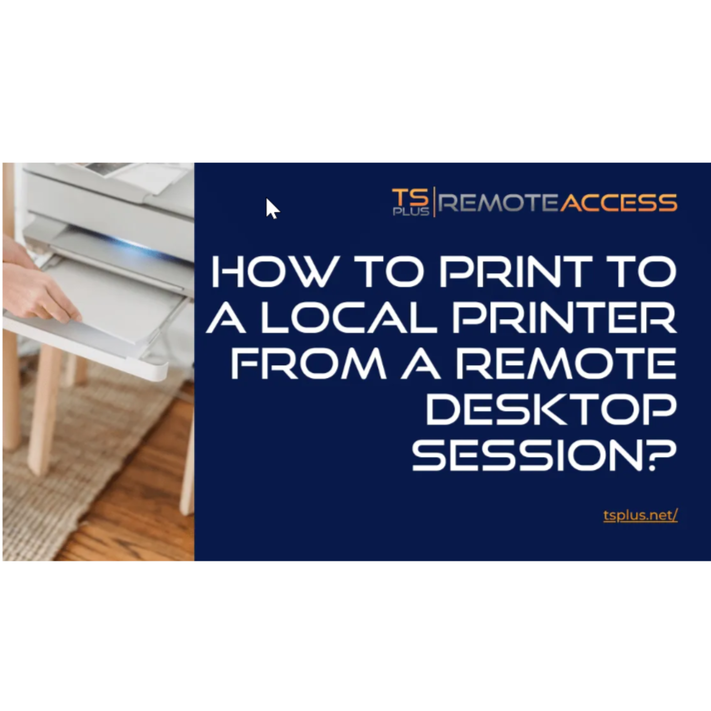 How to print to a local printer from a remote desktop session