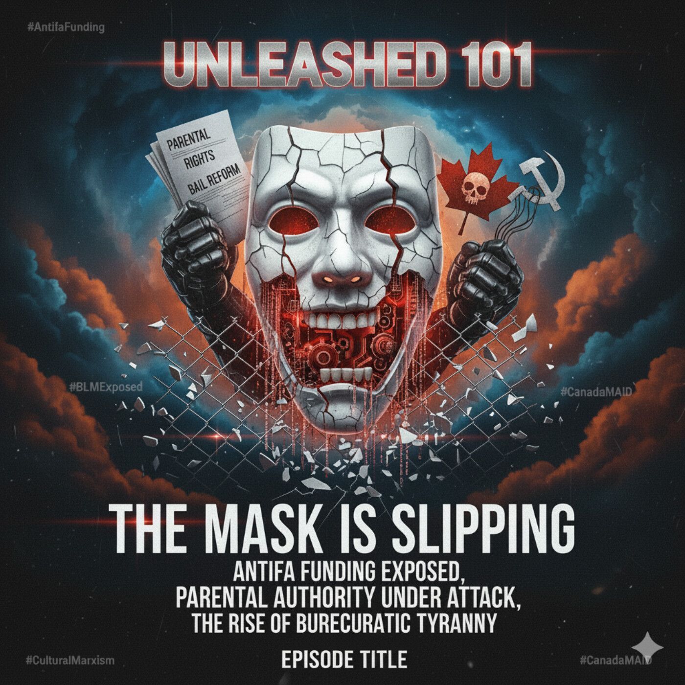 Unleashed 101  The Mask Is Slipping: Antifa Funding Exposed, Parental Authority Under Attack, and the Rise of Bureaucratic Tyranny episode artwork